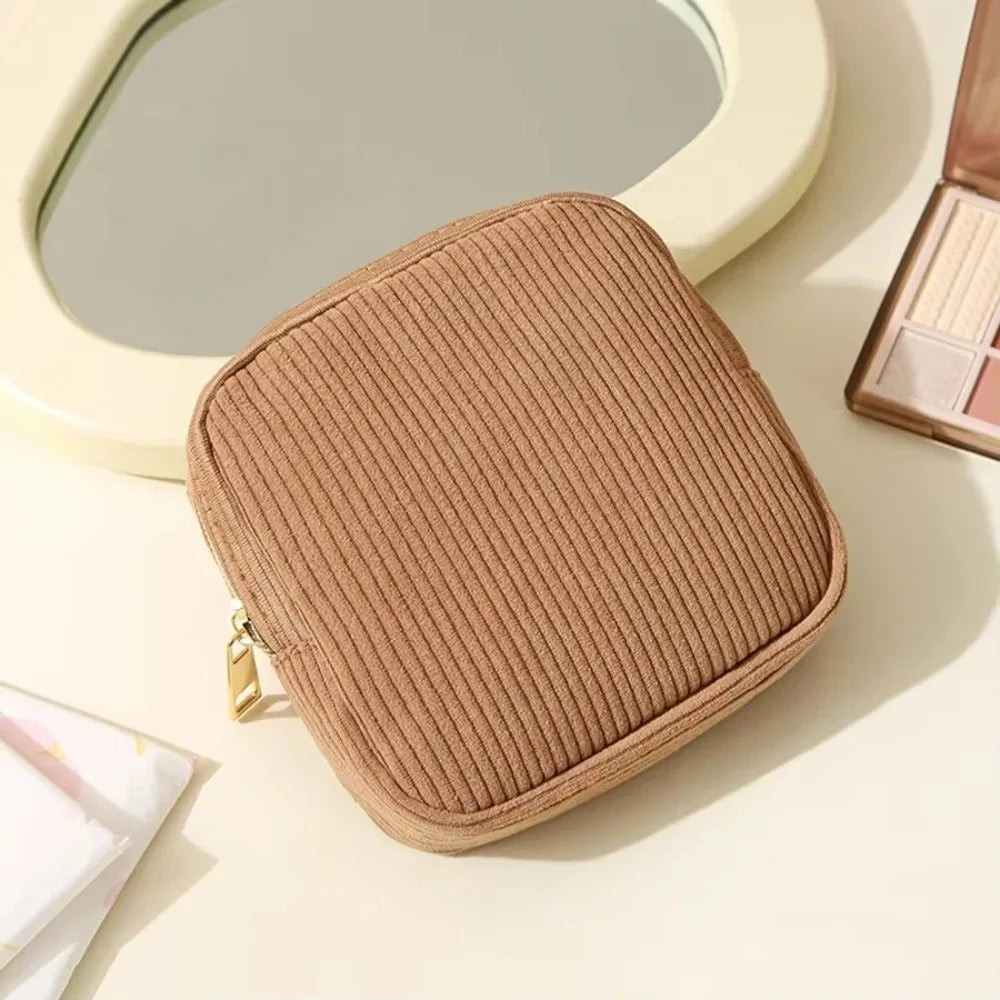 Fashion Mini Makeup Lipstick Bag Travel Organizer Bags Sanitary Napkins Case Small Pouch Cosmetic Storage Pouch Women
