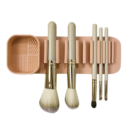 1PC Silicone Washing Bowl Makeup Brush Cleaning Box Make-up Egg Drying Tool Set Powder Puff Washer Sponge Storage Artifact