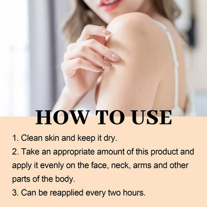 Sunscreen Lotion UV Protective Oil-Control Refreshing Skin Moisturizing Sun Isolate Makeup Hyaluronic Acid Concealer Sun Cream