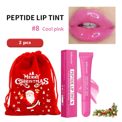 Christmas Gift Hydrating Lip Gloss Glitter Plumping Lipgloss High Shine Glass Finish Nude Colors Shiny Jelly Liquid Lipstick