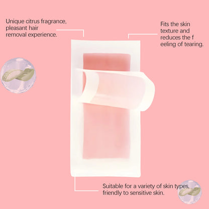 OceAura Hair Removal Wax Strips for Legs and Body Hair Growth Postponement Easy Operation Non-Irritating Depilatory Wax Strips
