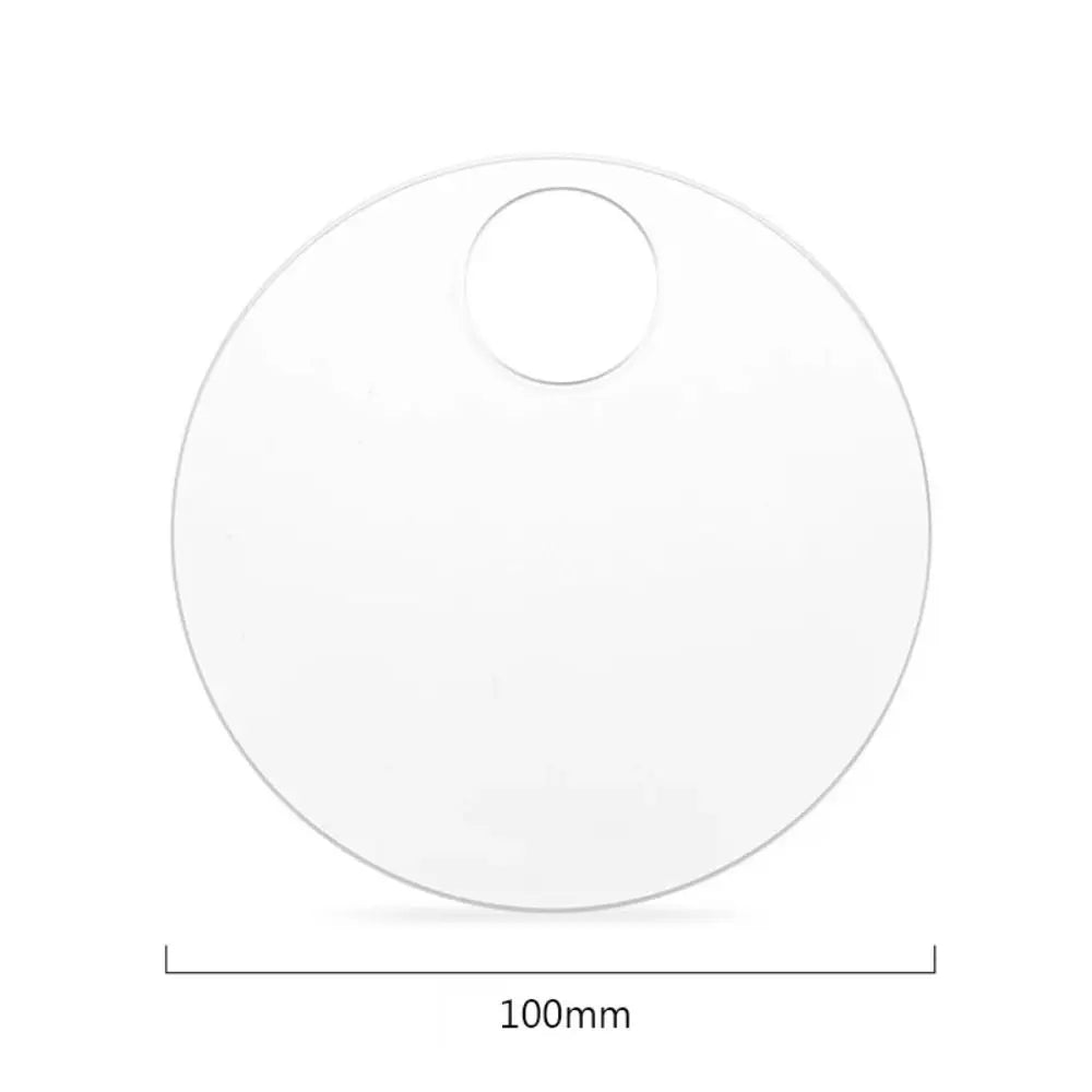 Durable Holes Acrylic Palette Eye shadow Mixing Cream Pigments Stainless Steel Mixing Tray Makeup Nail Art Manicure Tool