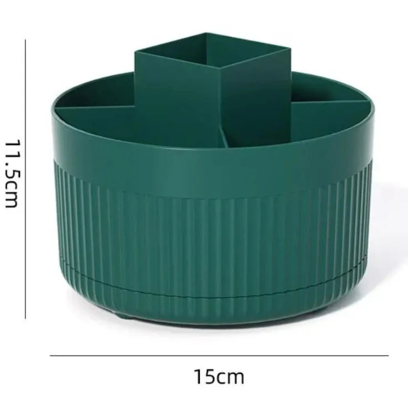 360 ° Table Top Rotary Makeup Brush Storage Container Cosmetics Shelf Dresser Eye Shadow Brush Lipstick Pen Holder