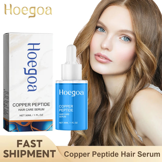 Copper Peptide Hair Growth Serum Hair Dense Prevent Loss Nourishing Scalp Hair Root Smooth Reduce Dry Damage Hair Repair Essence