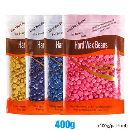 500g/200g/50g Hard Wax Beans for Hair Removal Body European Brazilian Pearl for Wax Warmer Waxing Beans for Wax Heater Machine