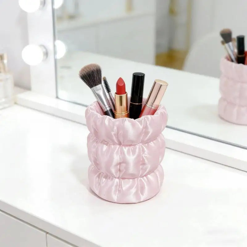 Makeup Brush Storage Tube, Elegant Facial Makeup Tool Storage Rack, Home Storage Rack Makeup Brush Bucket