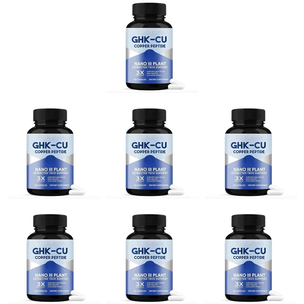 GHK-Cu Copper Peptide Capsules for Skin Repair Support, Collagen Metabolism Support, and Antioxidant Protection - 120 Capsules