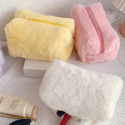 New-Plush Makeup Bags For Women Soft Travel Cosmetic Bag Organizer Case Lady Girls Make Up Case