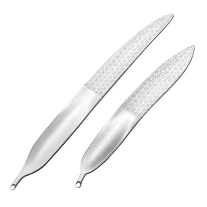 1/2PCS Stainless Steel Nail Files Double Sided Sandpaper For Nail UV Gel Polish Salon Manicure Pedicure Grooming Tools
