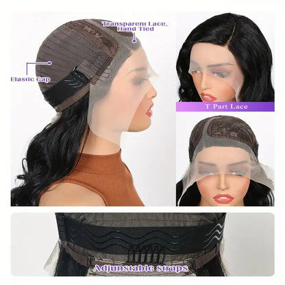 Loose Bouncy Wave Short Bob Wigs Raw Vietnamese Virgin Hair Side Part Body Wave Human Hair Lace Frontal Pre Cut 13x4 Hd Lace Wig