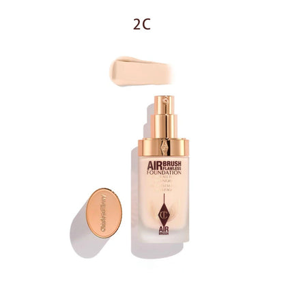Hot Selling CT 4-Color Liquid Foundation Long-Wearing Flawless Soft-Focus Watery Texture Matte Lightweight Concealing Makeup