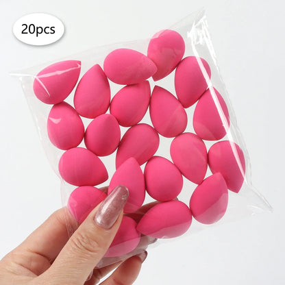 20pcs Mini Finger Puff Beauty Cosmetic Foundation Cosmetic Sponge Makeup Blender Suitable for Cream & Powder Concealer