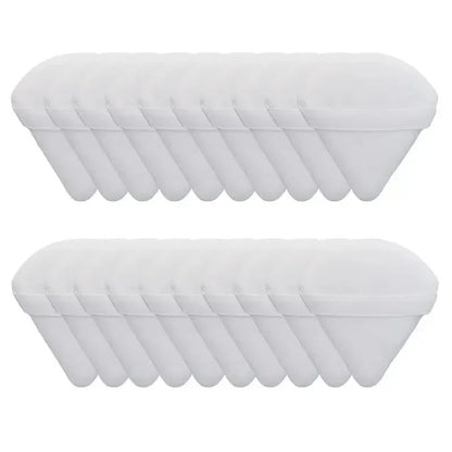 2/5/10/20Pcs Triangle Velvet Powder Puff Mini Face Makeup Sponge Washable Lightweight Cosmetics