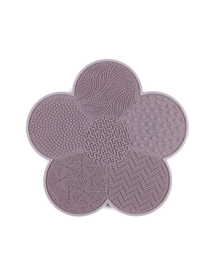 Flower Shape Soft Rubber Makeup Brush Cleaner Pad Cosmetic Sponge Washing Mat Beauty Tool Cleaning Board Scrubber Artist Studio