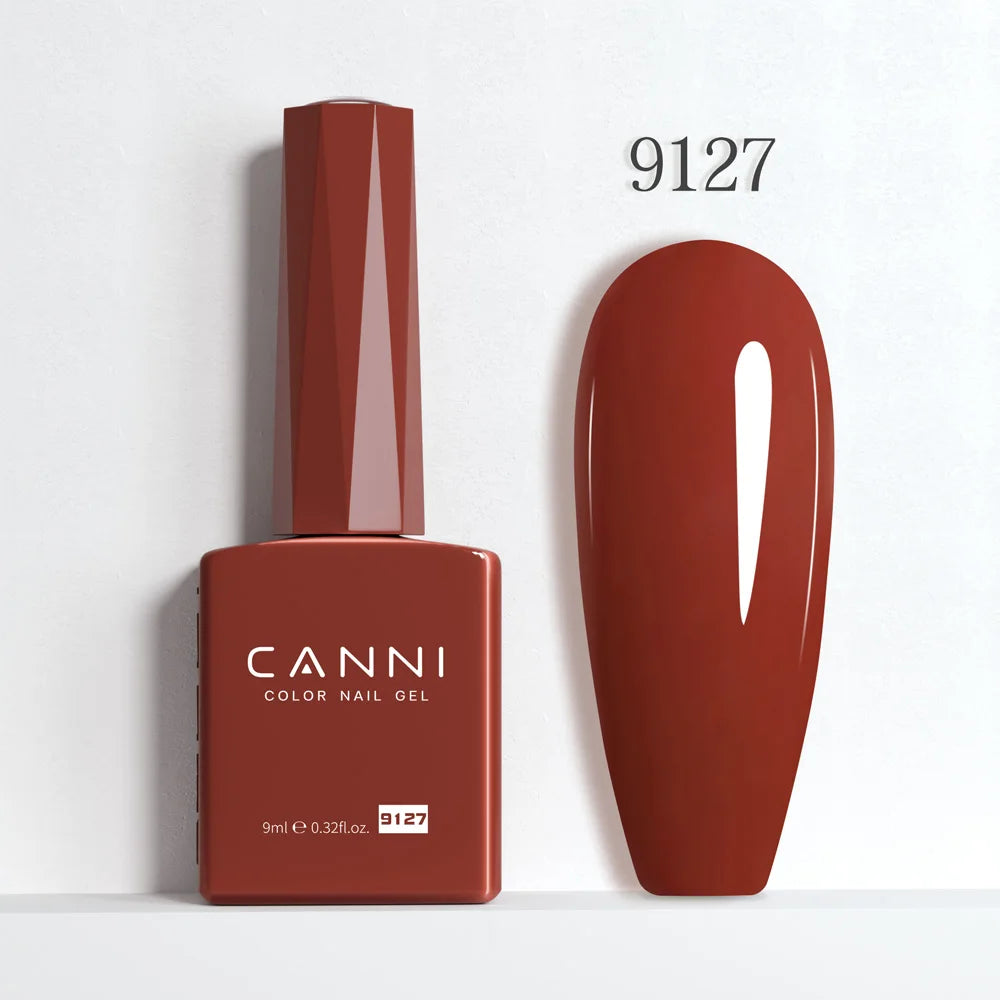 CANNI Gel Nail Polish TPO/HEMA FREE Gorgeous Christmas Red Color Winter Nails Full Coverage Soak Off UV LED Semi Permanent Gel