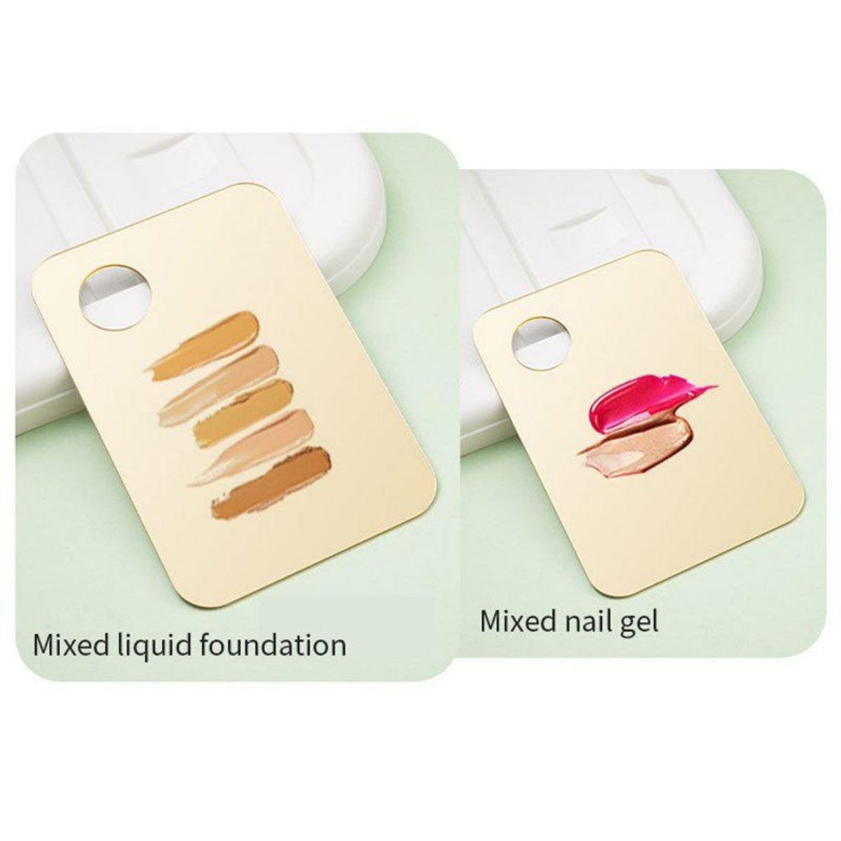 1PCS Acrylic Makeup Palette Makeup liquid foundation Color Palette Stick Makeup Manicure Tools Oil Paints Hand Painted Palette