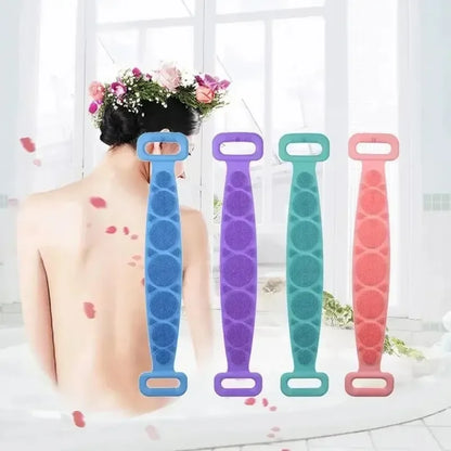 Body Sponge Silicone Back Brushes Bath Towels Scrubber Rubbing Back Peeling Massage Shower Belt Extended Skin Clean Brushes
