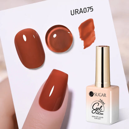 UR SUGAR 15ml Gel Nail Polish Neon Blue Red Green Pastal Nude UV/LED Soak Off No Wipe Nail Gel Polish Suitable For Summer Autumn