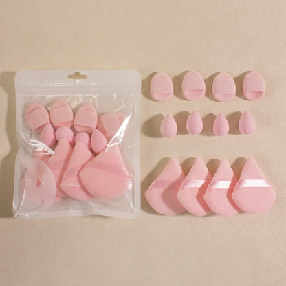 12-Piece Makeup Sponge Set - 4 Loose Powder Puffs 4 Mini Air Cushion Puffs 4 Beauty Eggs Mini Beauty All-Purpose Beauty Tools