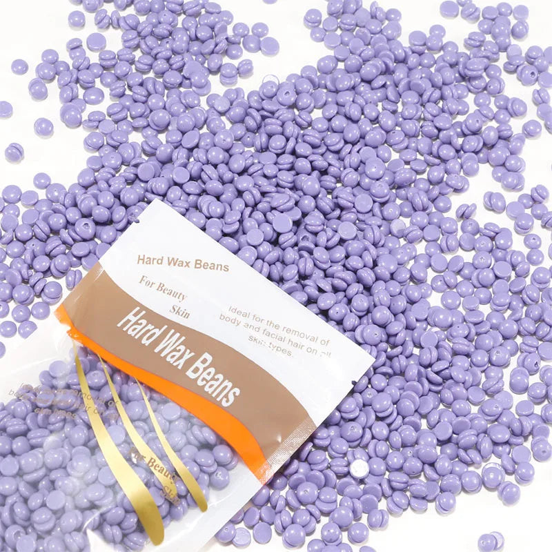 100g Whole Body Depilating Wax 10 Color Paper-Free Solid Hard Beeswax Hair Removal Beans Intimate Hair Removal Results Supplies
