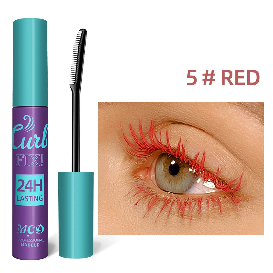 Colorful Slender Mascara Waterproof Fast Drying Curling Eyelashes Multicolor Lashes Makeup  Long Lasting Blue Green  Cosmetic