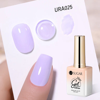 UR SUGAR 15ml Gel Nail Polish Neon Blue Red Green Pastal Nude UV/LED Soak Off No Wipe Nail Gel Polish Suitable For Summer Autumn