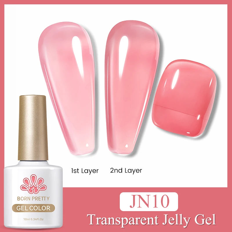 BORN PRETTY 10ml Rainbow Glass Cat Magnetic Nail Gel Polish Sparkling Double Light Reflective Glitter Colorful Laser Varnish