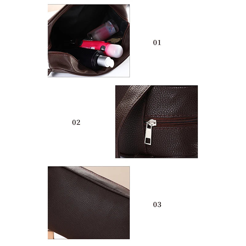 Cosmetic Bags Women Fashion Solid Color Handheld Wash Makeup Bag Ladies Portable Travel Storage Lipstick Organiser Bags