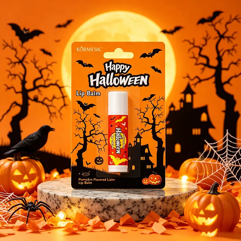 Halloween Theme Lip Balm Moisturizing And Non-sticky Lip Care Stick Fragrance nourishing Hand Cream Set Halloween Gifts