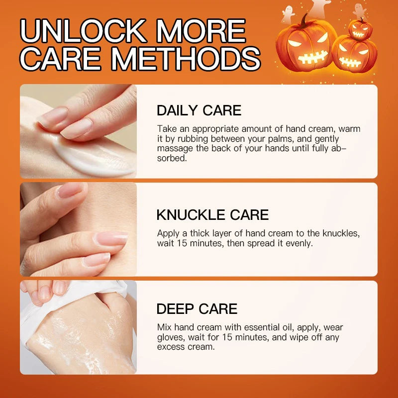 Halloween Theme Lip Balm Moisturizing And Non-sticky Lip Care Stick Fragrance nourishing Hand Cream Set Halloween Gifts