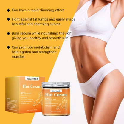 Fat Burner Weight Loss Cream Anti Cellulite Shaping Sculpting Firming Arms Belly Abdomen Thigh Legs Full Body Massager Hot Cream