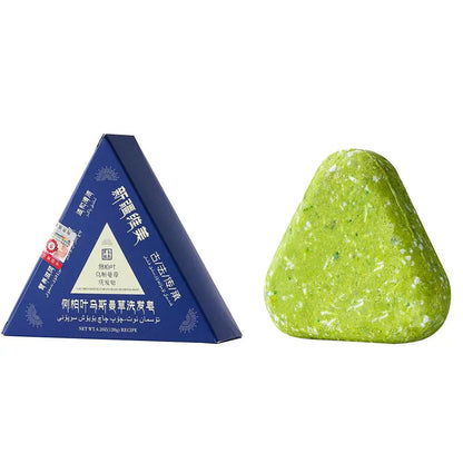 1/3/5/10PCS-120g Organic Usman Grass Herbal Solid Hair Soap Mild Formula Hair Care Multiflorum Handmade Shampoo Bar