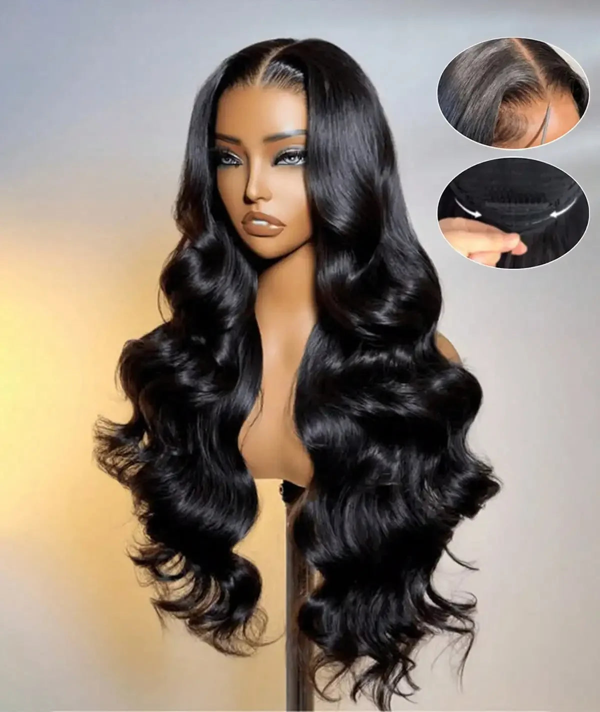 32 13x6HD Transparent Lace Front Wig Body Wave Human Hair 13x4 Lace Front Wig Glue Free Closed Wig Female