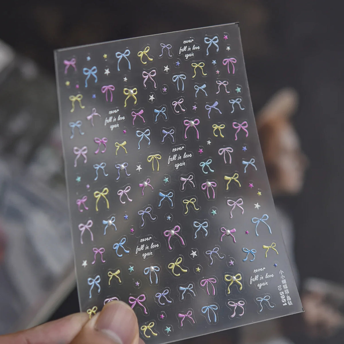Cute Cartoon Christmas 5D Nail Stickers Red White Candy Cane Mint Cookie Gingerbread Man Snowflake Self Adhesive Nail Decals