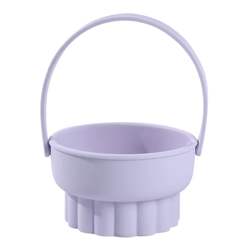 1PC Silicone Washing Bowl Makeup Brush Cleaning Box Make-up Egg Drying Tool Set Powder Puff Washer Sponge Storage Artifact