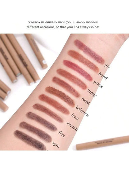Velvet lipliner waterproof non stick lip pencil, waterproof and durable outline of plump lip mud