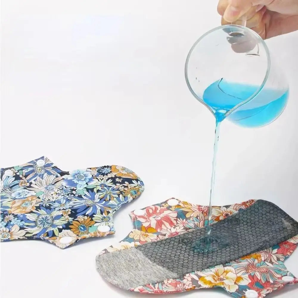 Graphene Reusable Sanitary Pads Leak Proof with Waterproof Layer Menstrual Cloth Pads Soft Anti-Slip Panty Liner Incontinence