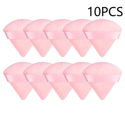 10PCS Puff Triangle Makeup Beauty Sponge Puff Triangle for Powder Makeup Blender Finger Puff Make Up Accessories Cosmetics PF03