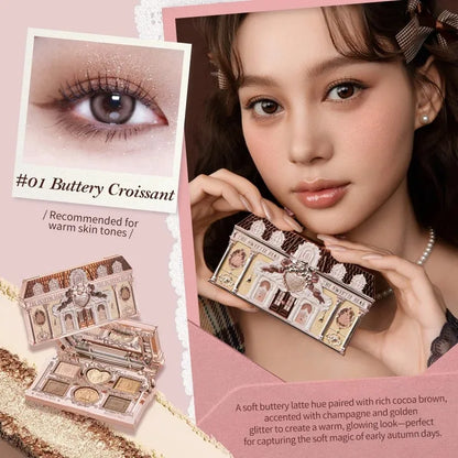 Flowerknows SWEETIE BEAR Eyeshadow Glitter High Pigmented Eye Makeup Palette Eye Shadows Long Lasting Matte Shimmer Gift Kit
