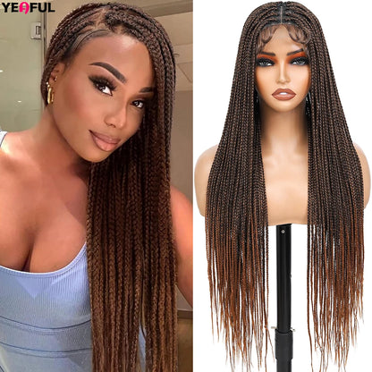 Braided Wigs Lace Front Synthetic Wig Bohemian Braided Wigs Boho Braids Wig Full Lace Braided Wigs Cheap Wigs On Sale Clearance