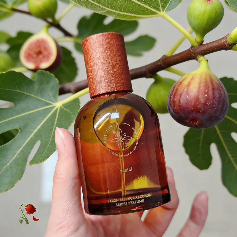 Fig White Musk Perfume Korean Woody Floral Fragrance Green Leaf Accents Women's Sandalwood Rose Honey Body Deodorizing Spray