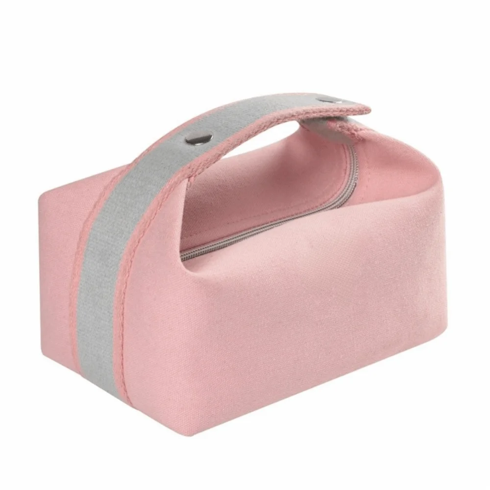 Trendy Large Capacity Cosmetic Storage Bag Portable Handheld Makeup Pouch Canvas Travel Storage Bag Cosmetic Storage