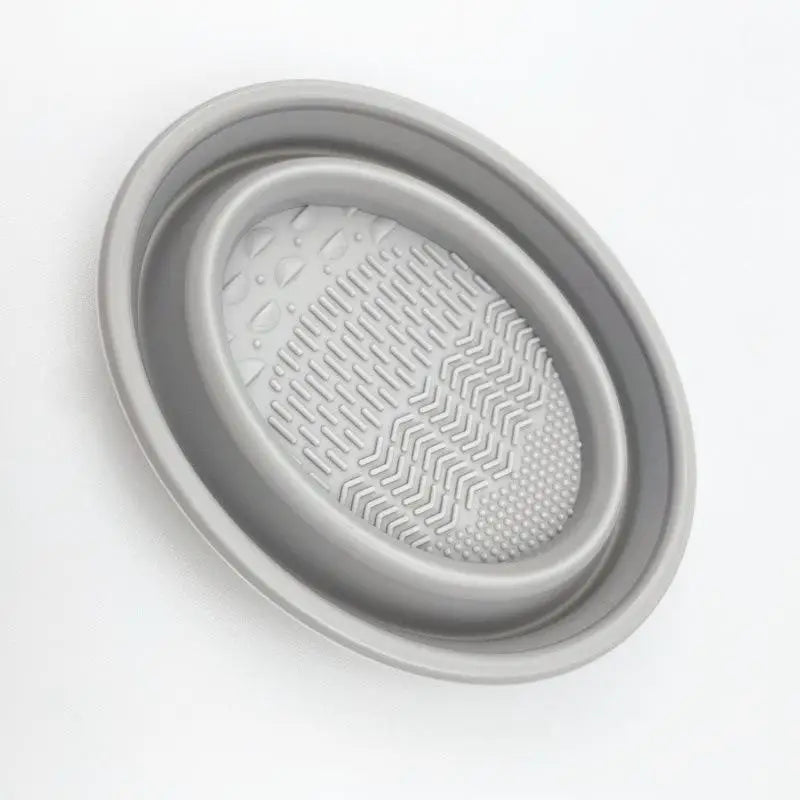 wSoft Silicone Makeup Brush Cleaner Folding Powder Puff Cleaning Bowl Eyeshadow Brushes Wash Clean Mat Beauty Tools Scrubber Box