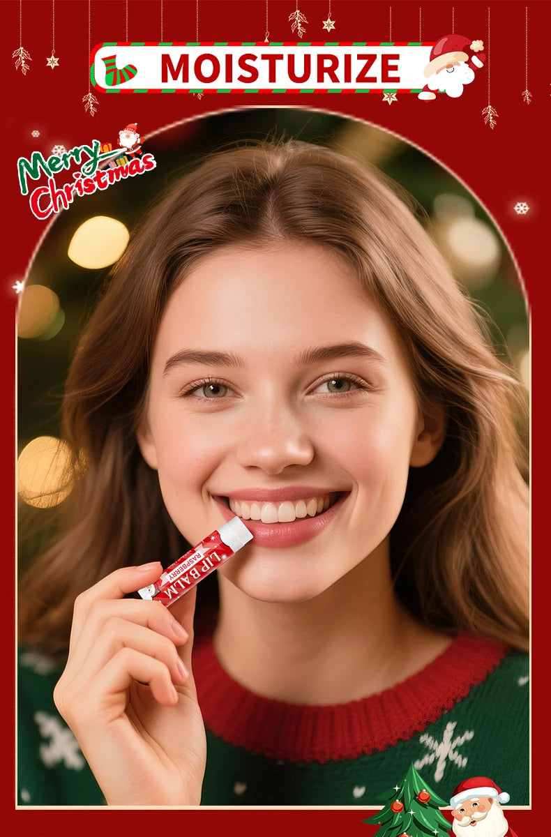 20 pieces/box Christmas lipstick Set Christmas Socks Filler Christmas Gift Long lasting Moisturizing Gloss Non greasy -5 flavors