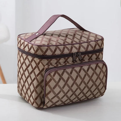Brand Design New Large Capacity Flower Cosmetic Bag Zipper Cosmetic Box Storage Organizers Travel Toiletry Makeup Bag SZL806