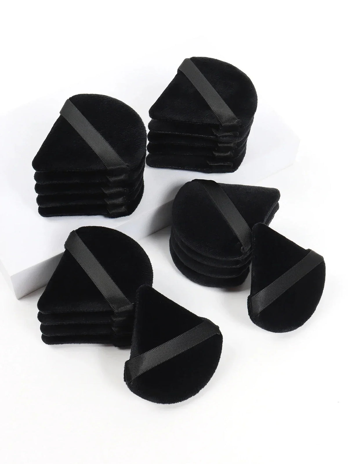 Triangle Powder Puff Facial Makeup Sponge Soft Velvet Cosmetics Puff Black Mixer Beauty Foundation Make-Up Sponge Makeup Access