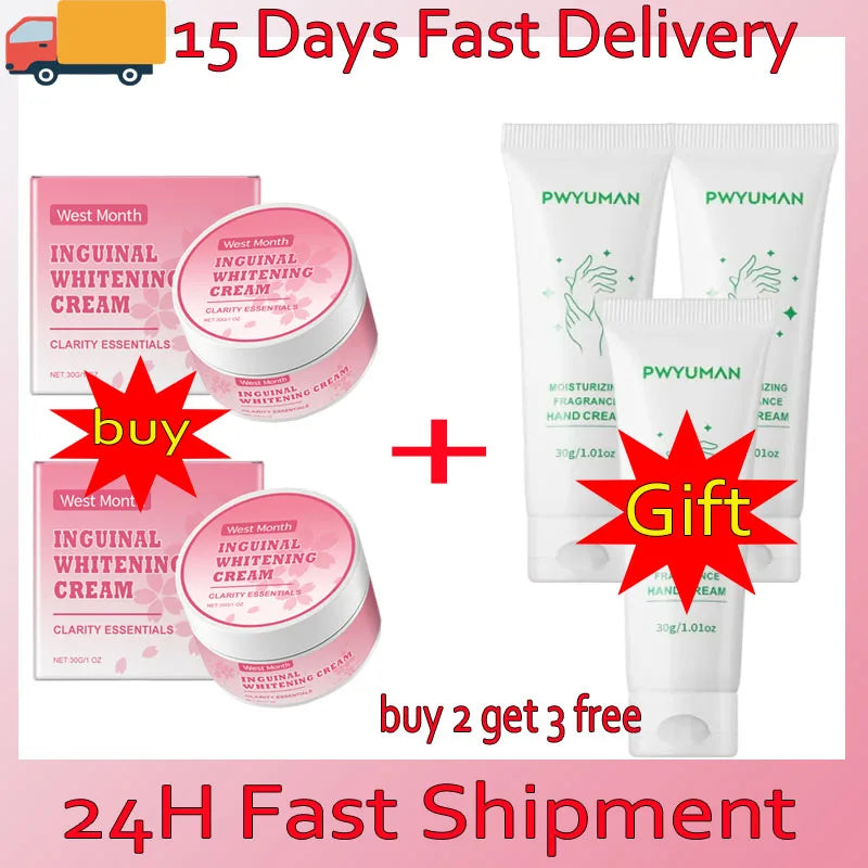 Niacinamide Body Whitening Cream For Underarm Bleaching Armpit Lightening Intimate Area  Moisturizer Korean Skin Care Product