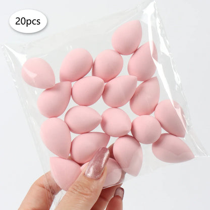 20pcs Mini Finger Puff Beauty Cosmetic Foundation Cosmetic Sponge Makeup Blender Suitable for Cream & Powder Concealer