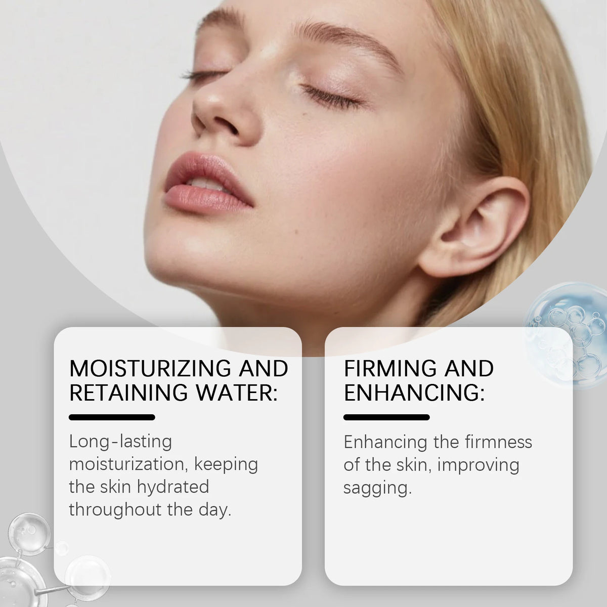 PAULINE PESERY Moisturizing Facial Essence, Gentle Cleansing, Nourishing & Hydrating Serum, Refreshing Non-Sticky Smooth Texture for Daily Face Skincare