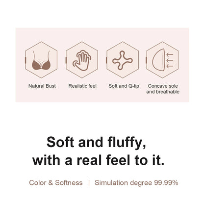 Silicone Fake Boobs Non Nipple Concave Bottom Breast Form Prosthesis Chest Increase  Female Anchor Breast Augmentation